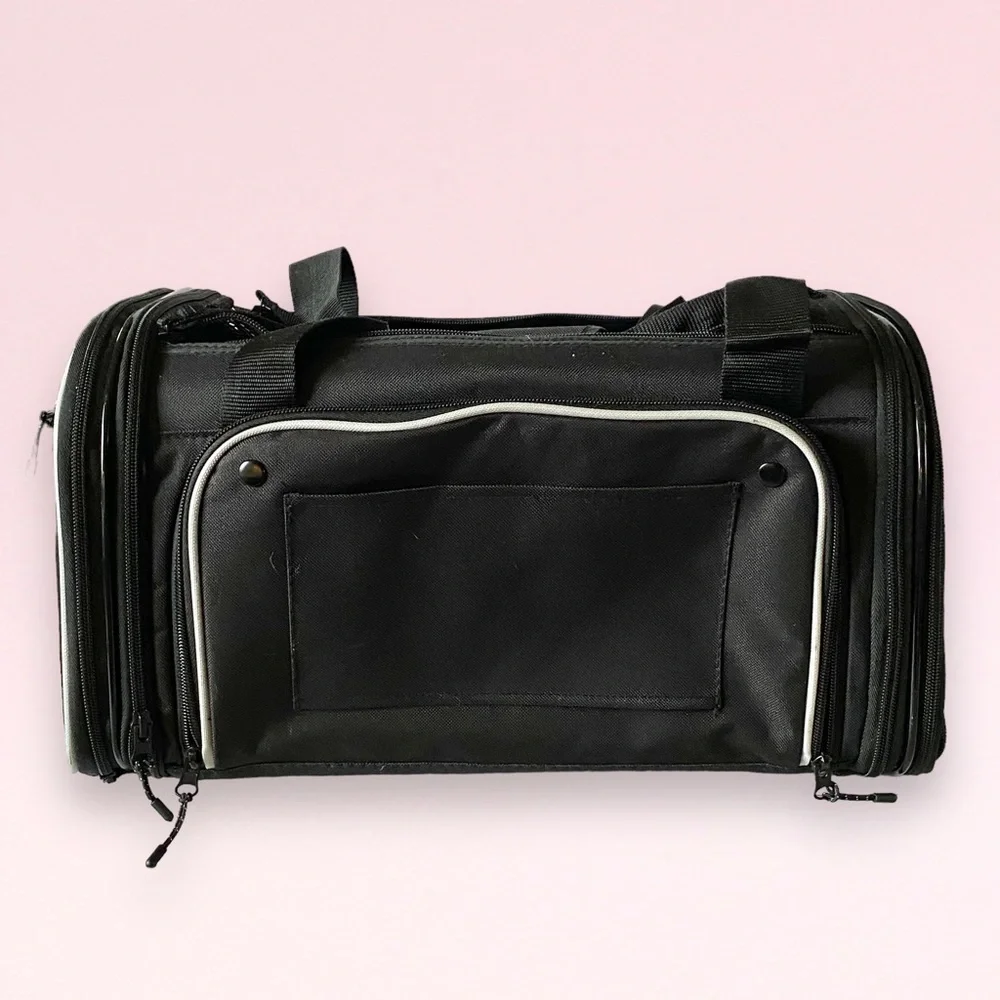NEW Smiling Paws Pets Airline TSA Approved Expandable Pet Carrier - 17